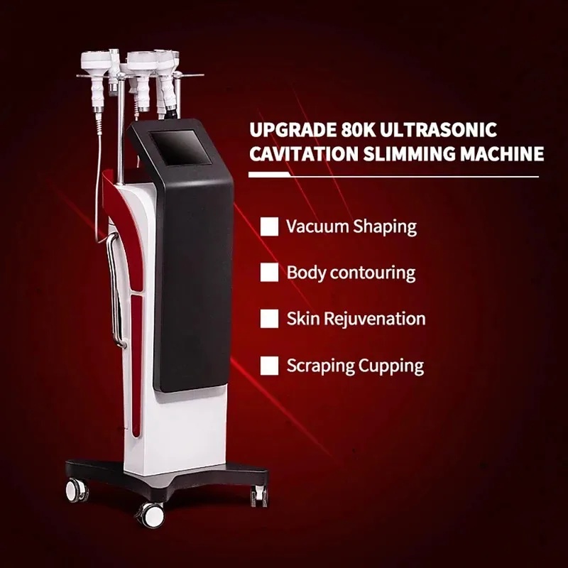 Cavitation Machine 80K Weight Loss - 80k Ultraschall-Kavitations-Körperschlankheitsgerät mit Radiofrequenz-Kavitation und Vakuumsystem,