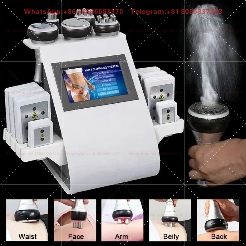6 In 1 Cavitation Rf Machine 40K - Tragbares multifunktionales RF 40k Vakuum-RF-Pads 6-in-1