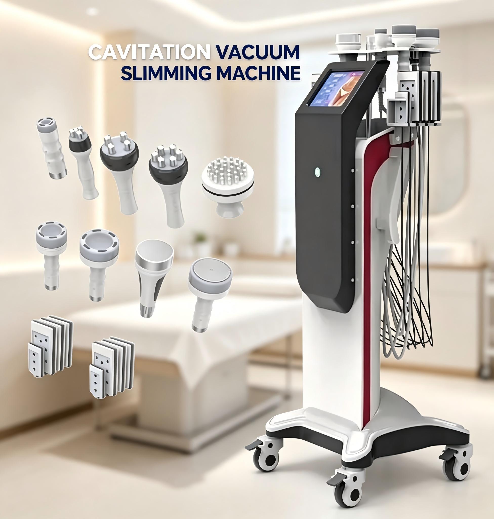 Lipo Laser Pads Slimming Machine - Professionelles Kavitations-Vakuum-Schlankheitsgerät, Multifunktions-Körperformungsgerät, Schönheitsgerät zur Fettreduktion