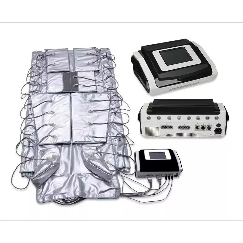 Pressotherapy Lymphatic Drainage Suit - Luftdrucktherapie-Lymphdrainagegerät mit Infrarot-Saunadecke, Cellulite-Reduktions-EMS-Anzug für Ionen-Entgiftungsgerät