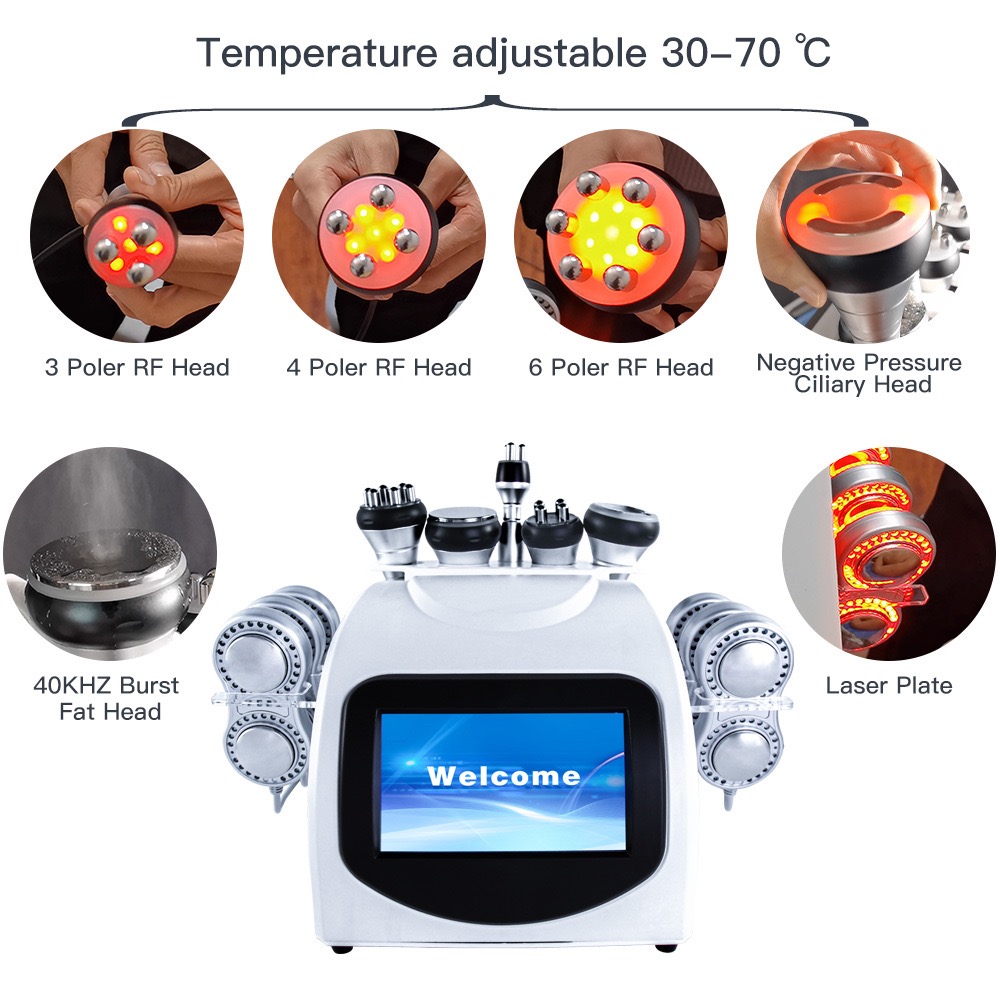 6-in-1 Vakuum-Kavitations-Schl – 6 In 1 Cavitation Rf Machine 40K Bewertung und Preis