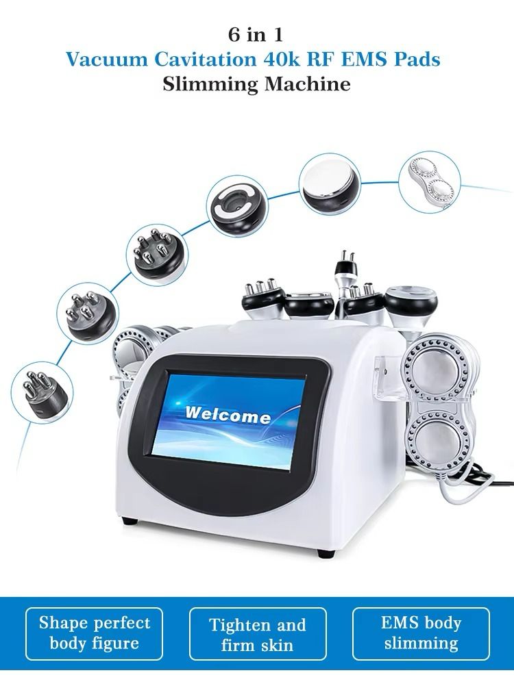 6-in-1 Vakuum-Kavitations-Schl – 6 In 1 Cavitation Rf Machine 40K Bewertung und Preis