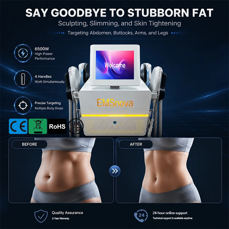 Muskelstimulator-Körpermodelli – Ems Body Sculpting Machine Emslim Bewertung und Preis