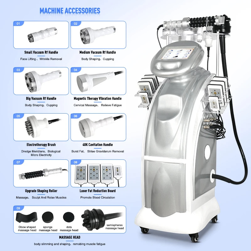 40K 9-in-1 Kavitations-Vakuum- – Lipo Laser Pads Slimming Machine Bewertung und Preis